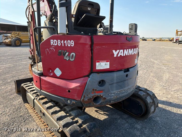 image for item EW8781 2021 Yanmar SV40 mini excavator