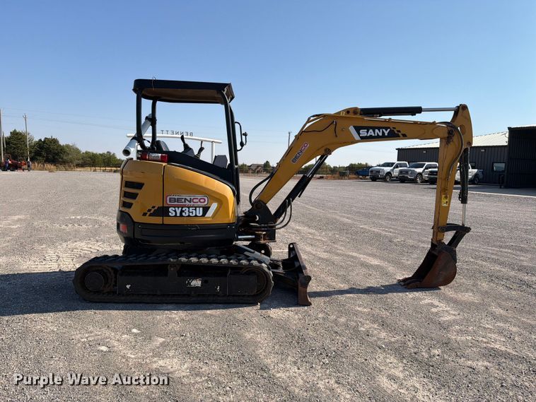 image for item EW8783 2018 Sany SY35U mini excavator