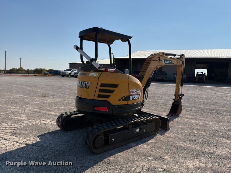 image for item EW8783 2018 Sany SY35U mini excavator