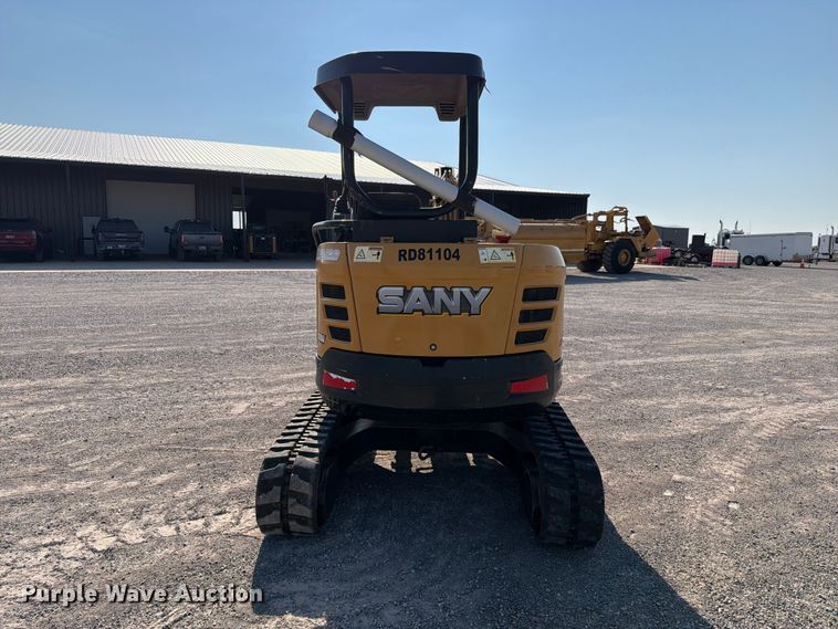 image for item EW8783 2018 Sany SY35U mini excavator