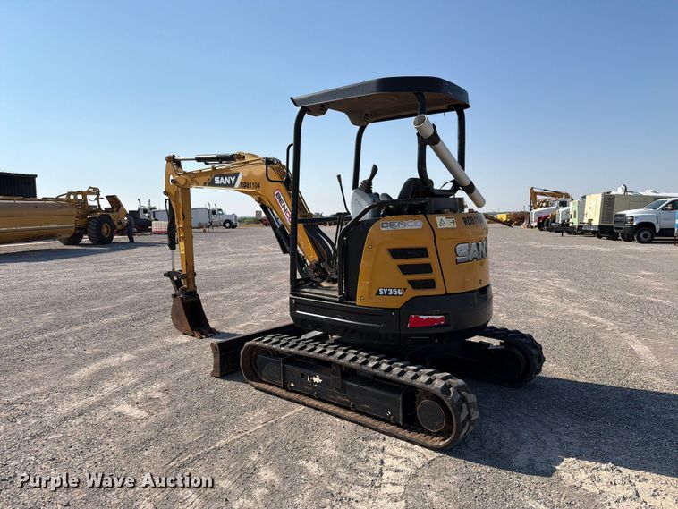 image for item EW8783 2018 Sany SY35U mini excavator