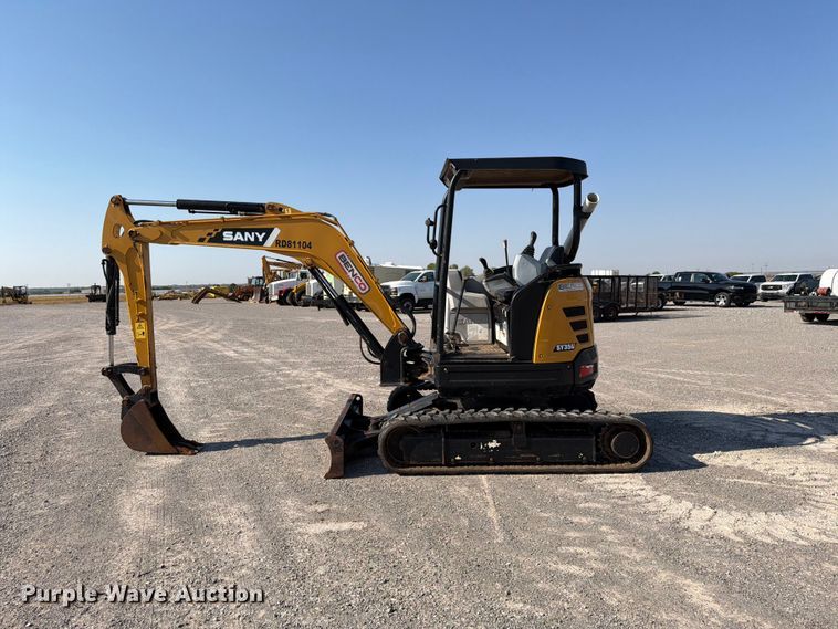 image for item EW8783 2018 Sany SY35U mini excavator