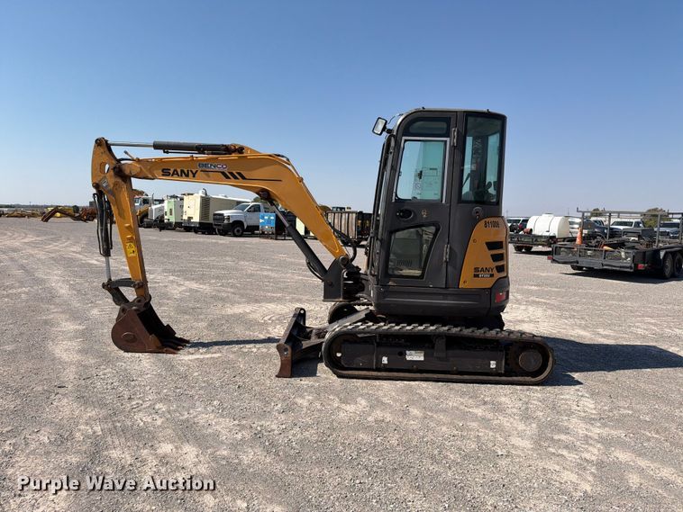 image for item EW8784 2016 Sany SY35U mini excavator
