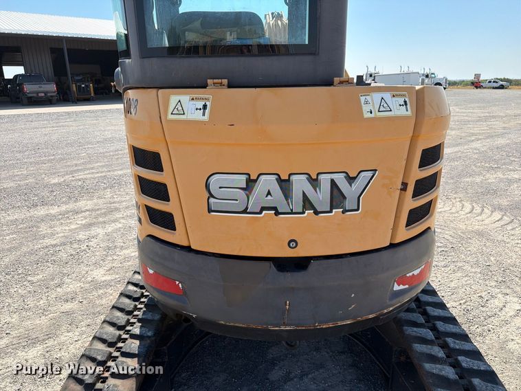 image for item EW8784 2016 Sany SY35U mini excavator