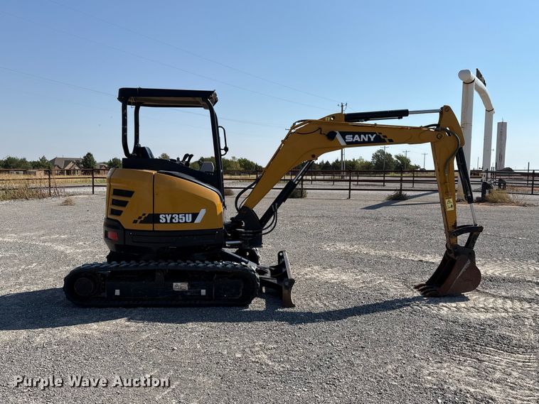 image for item EW8785 2018 Sany SY35U mini excavator