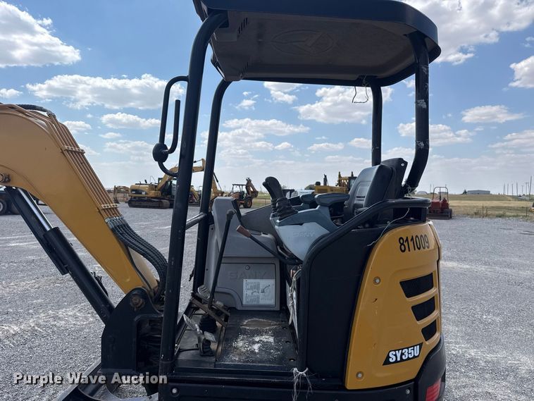 image for item EW8785 2018 Sany SY35U mini excavator