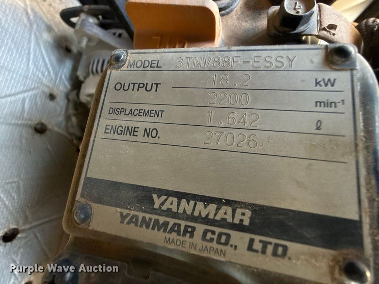 image for item EW8785 2018 Sany SY35U mini excavator