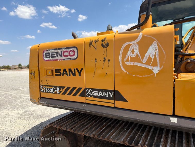 image for item EW8786 2016 Sany SY135C excavator