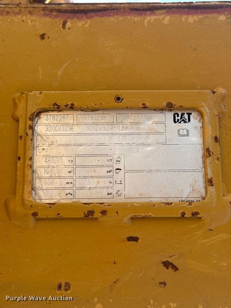 image for item EW8788 2012 Caterpillar 320D L excavator