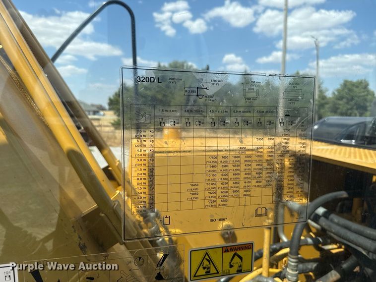 image for item EW8788 2012 Caterpillar 320D L excavator