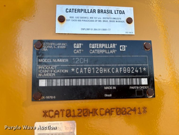 image for item EW8794 2003 Caterpillar 120H motor grader