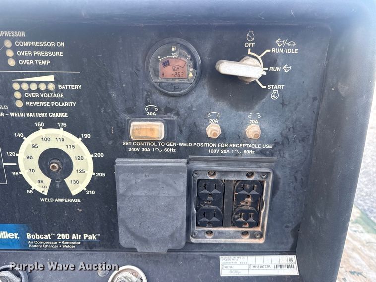 image for item EW8798 2017 Miller Bobcat 200 Air Pak welder