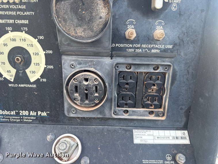 image for item EW8798 2017 Miller Bobcat 200 Air Pak welder