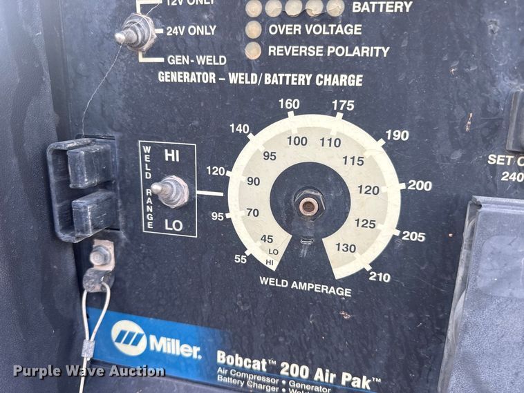 image for item EW8798 2017 Miller Bobcat 200 Air Pak welder