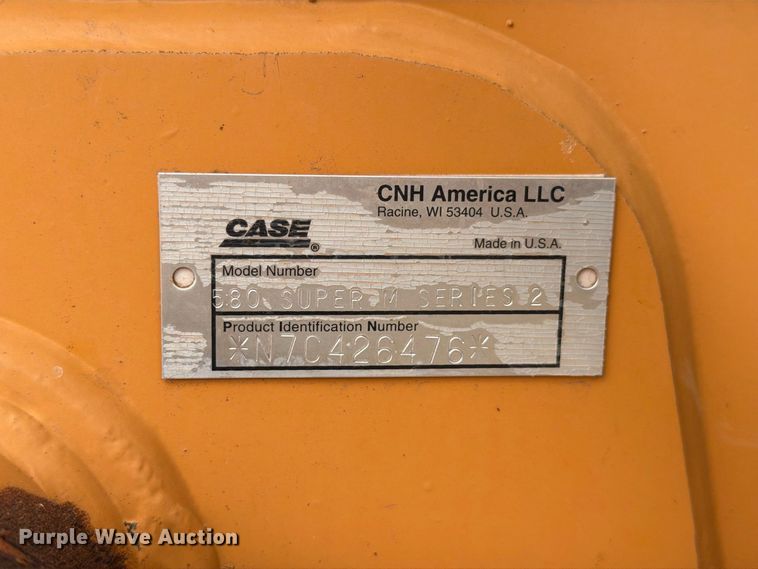image for item EW8936 2007 Case 580 Super M Series 2 backhoe