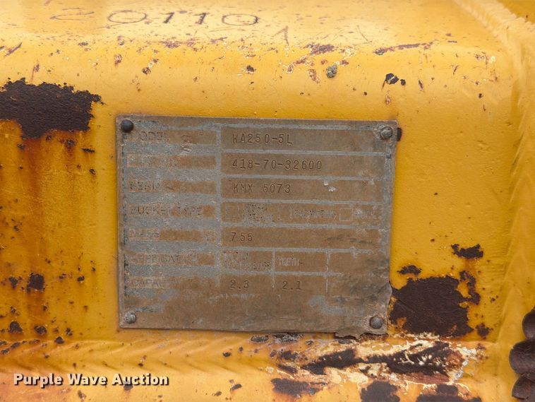 image for item EW8968 2007 Komatsu WA250-5L wheel loader