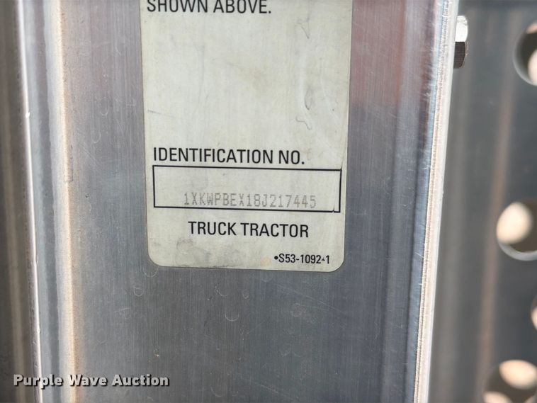 image for item EW8980 2008 Kenworth W900 semi truck