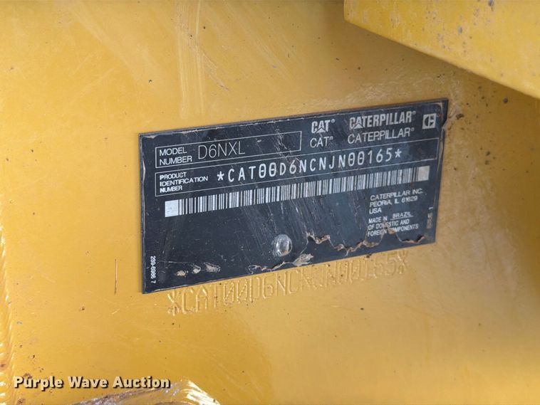 image for item EX0524 2018 Caterpillar D6N dozer