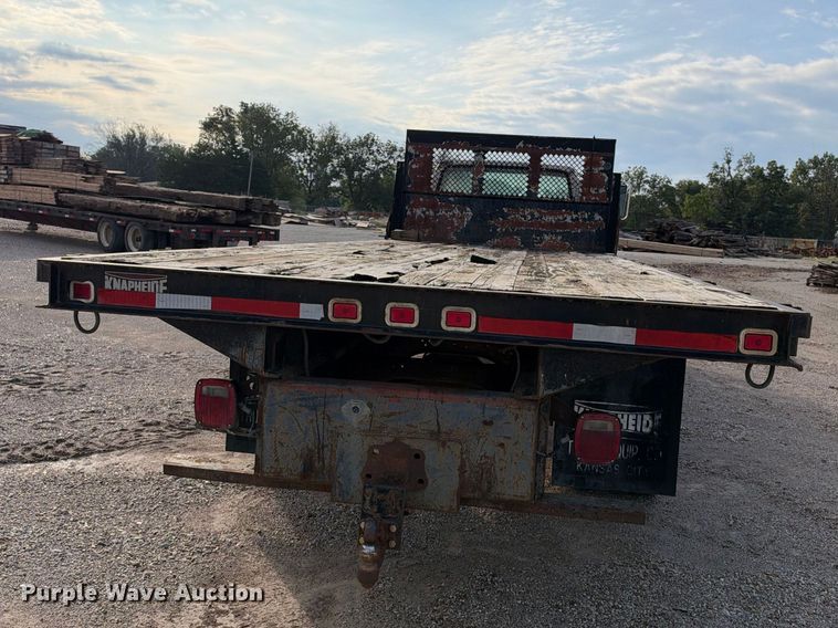 image for item EX2296 1999 Ford F800 flatbed truck