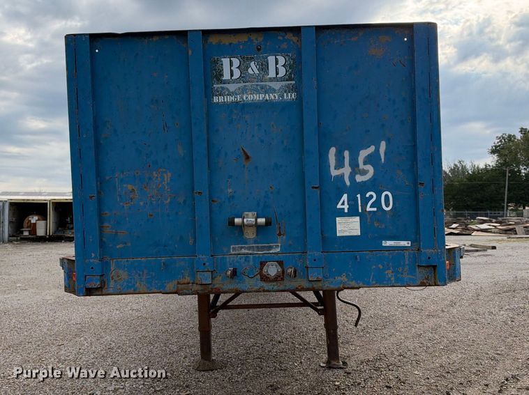 image for item EX2297 1973 Fontaine Flat bed flatbed trailer
