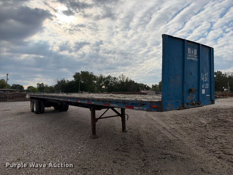 image for item EX2297 1973 Fontaine Flat bed flatbed trailer