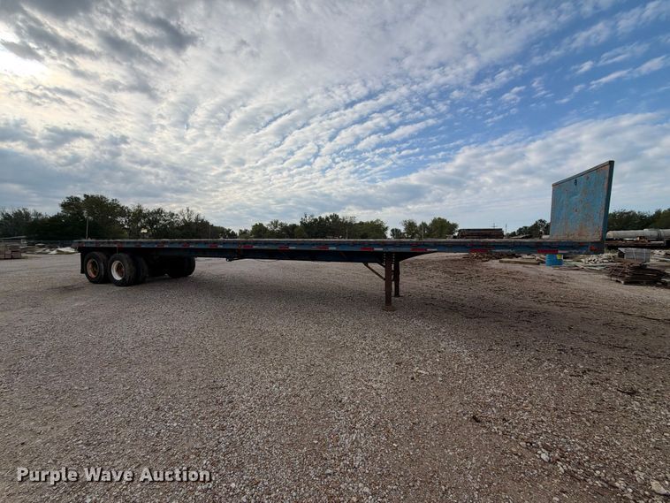 image for item EX2297 1973 Fontaine Flat bed flatbed trailer