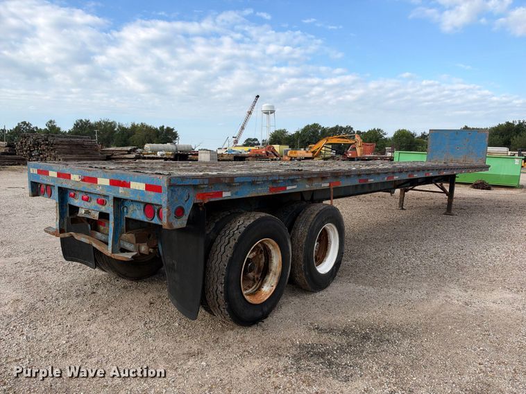 image for item EX2297 1973 Fontaine Flat bed flatbed trailer