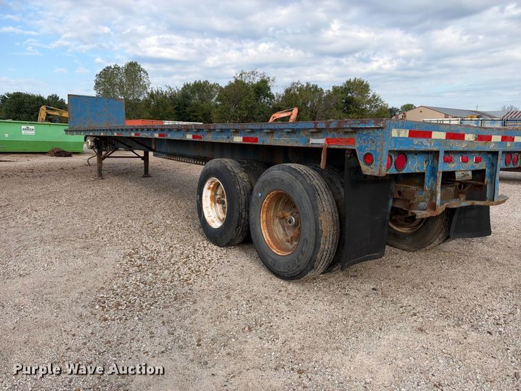 image for item EX2297 1973 Fontaine Flat bed flatbed trailer
