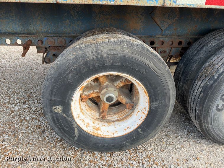 image for item EX2297 1973 Fontaine Flat bed flatbed trailer