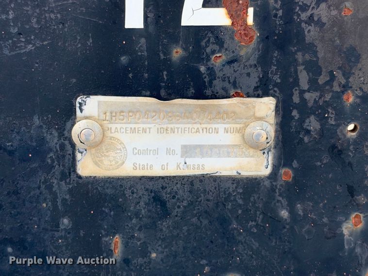 image for item EX2310 1981 Hobbs  flatbed trailer