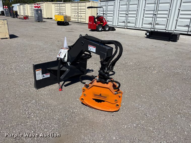 image for item EX4214 LandHonor RLG-13-44D skid steer log grapple