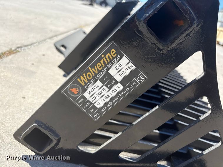 image for item EX4225 2025 Wolverine M-SB42 compact steer rock bucket