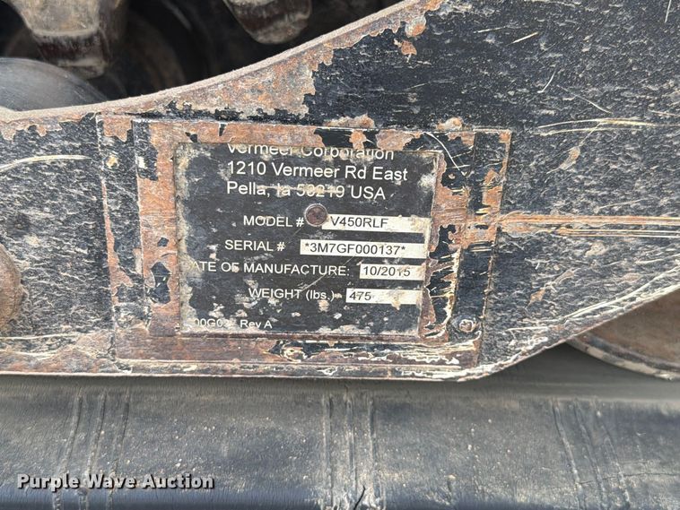 image for item EX4605 2001 Vermeer RXT450 trencher