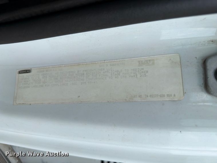 image for item FB5044 2012 Freightliner Business Class M2 crane truck