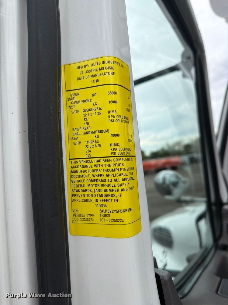 image for item FB5149 2015 Freightliner Business Class M2 bucket truck