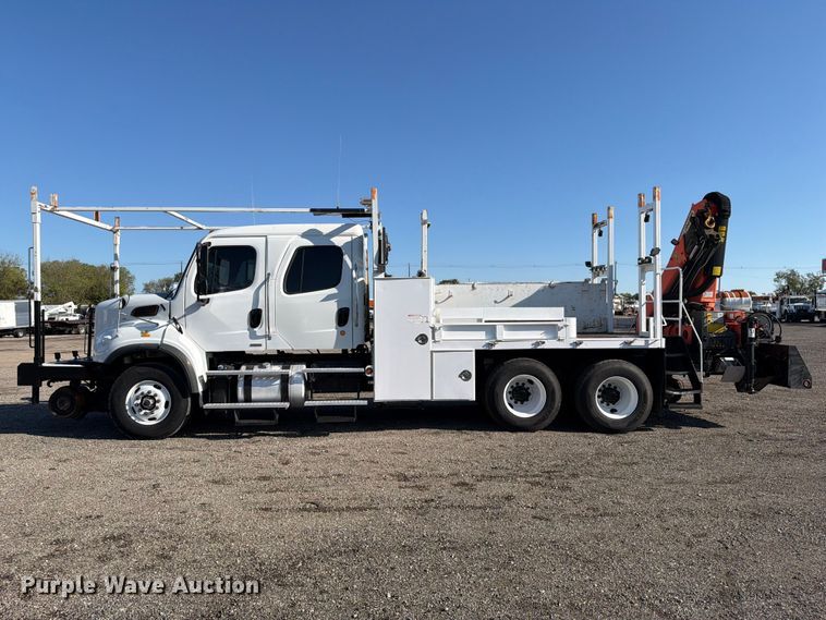 image for item FB5151 2012 Freightliner Business Class M2 Crew Cab crane truck