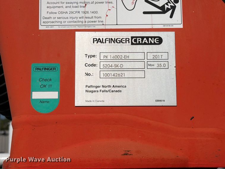 image for item FB5151 2012 Freightliner Business Class M2 Crew Cab crane truck