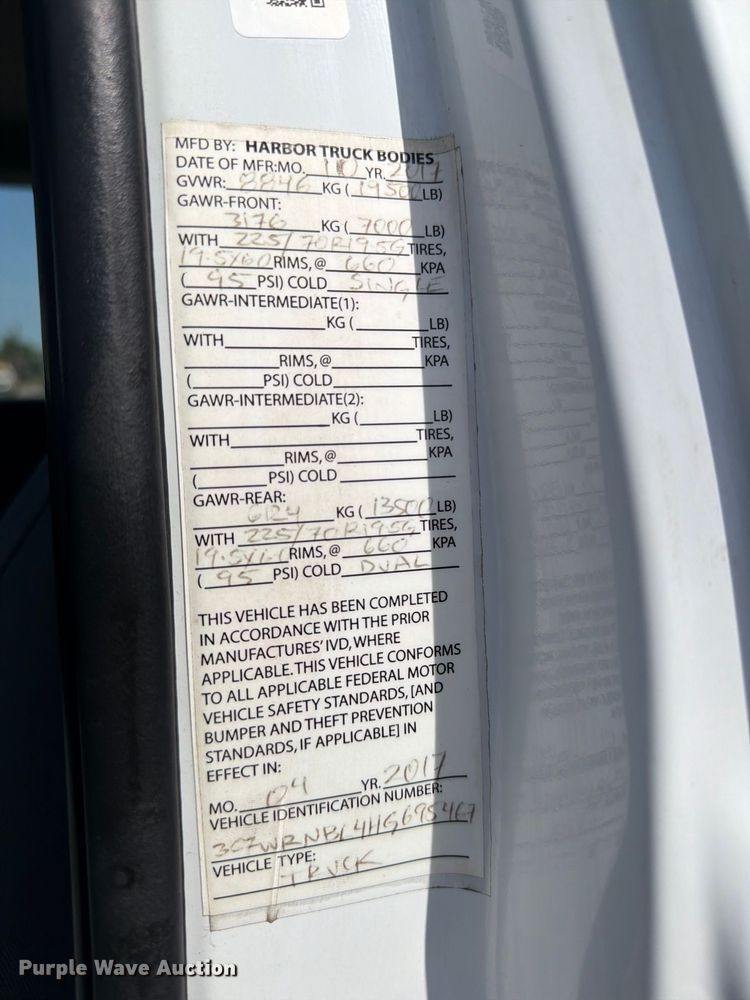image for item FB5159 2017 RAM 5500 utility / service truck