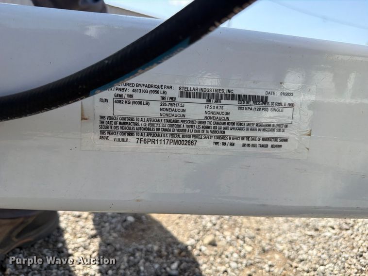 image for item FB5161 2023 Stellar RR-185 reel trailer