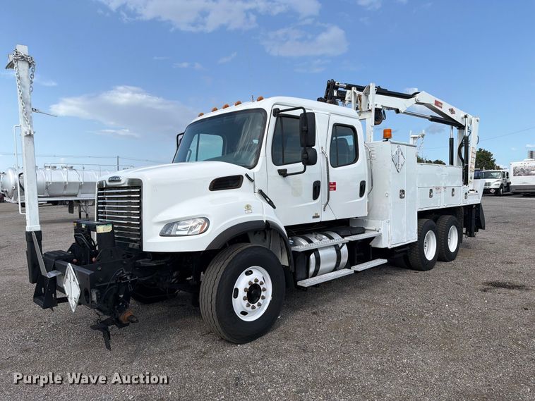 image for item FB5166 2012 Freightliner Business Class M2 Crew Cab crane truck