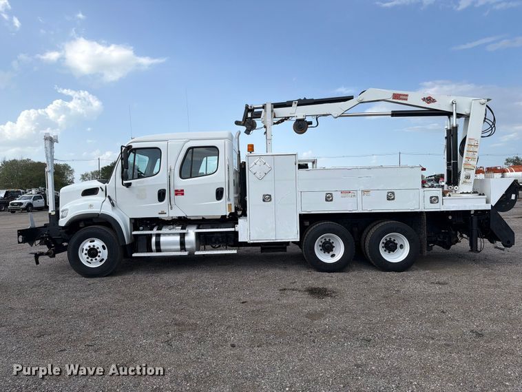 image for item FB5166 2012 Freightliner Business Class M2 Crew Cab crane truck