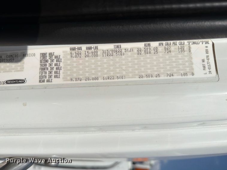 image for item FB5166 2012 Freightliner Business Class M2 Crew Cab crane truck