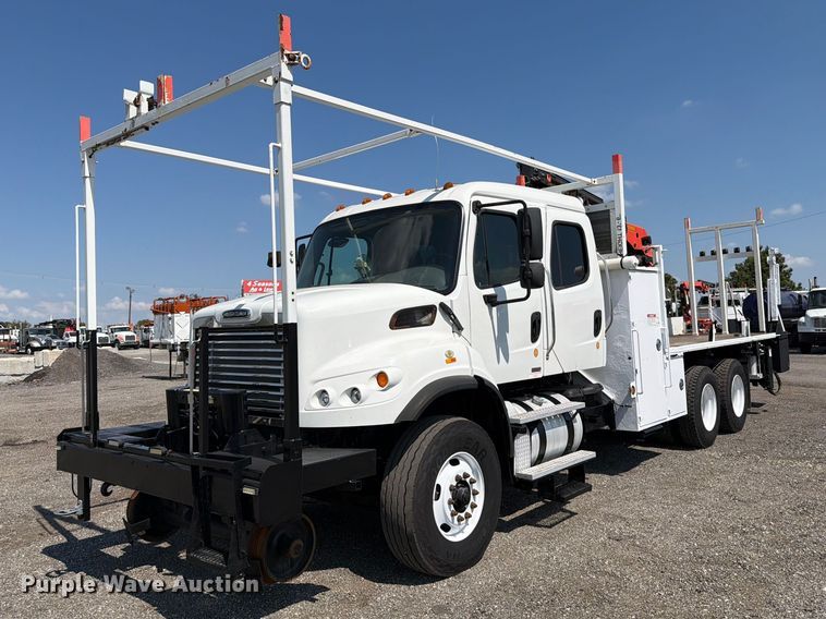 2012 Freightliner Business Class M2 Crew Cab crane truck