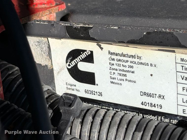 image for item FB5172 2012 Freightliner Business Class M2 Crew Cab crane truck