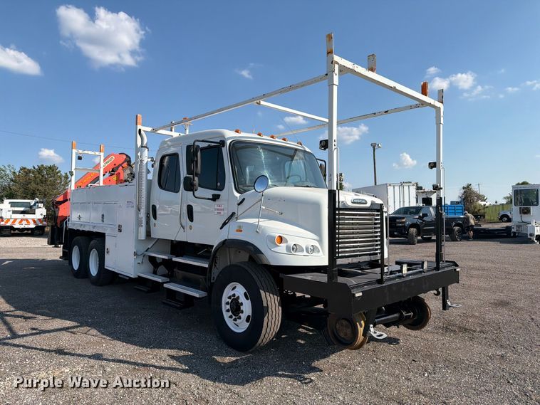 image for item FB5177 2013 Freightliner Business Class M2 Crew Cab crane truck