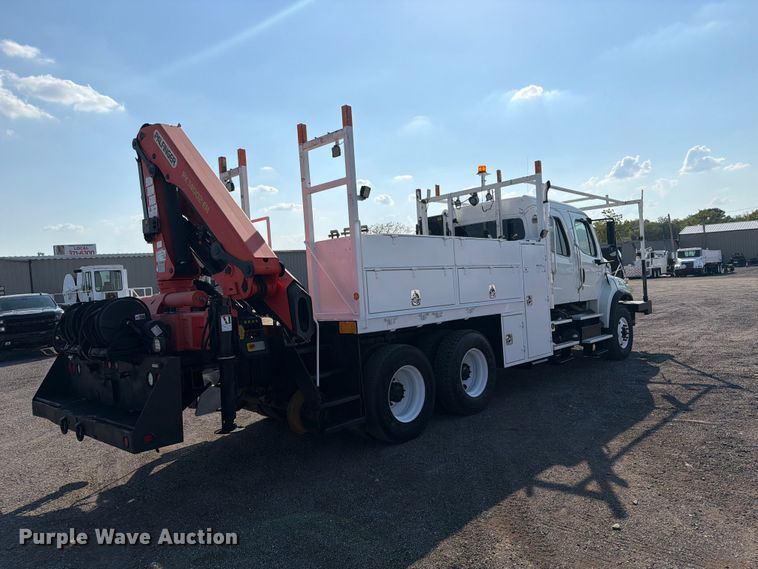 image for item FB5177 2013 Freightliner Business Class M2 Crew Cab crane truck