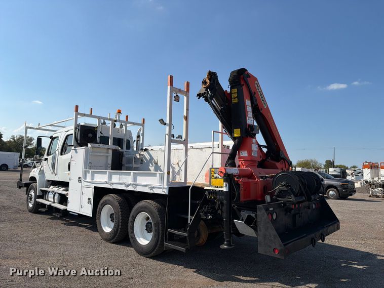 image for item FB5177 2013 Freightliner Business Class M2 Crew Cab crane truck