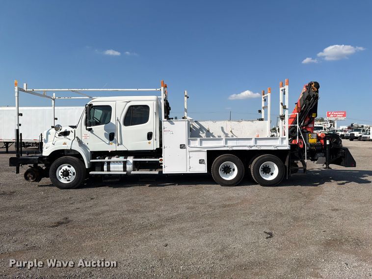 image for item FB5177 2013 Freightliner Business Class M2 Crew Cab crane truck