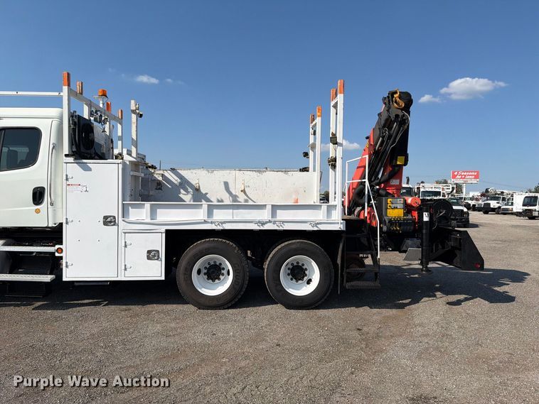 image for item FB5177 2013 Freightliner Business Class M2 Crew Cab crane truck