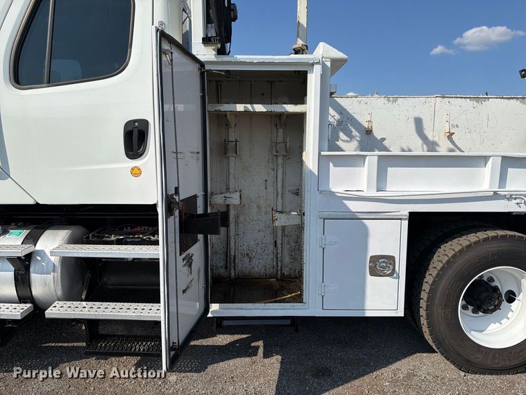 image for item FB5177 2013 Freightliner Business Class M2 Crew Cab crane truck